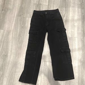 Women’s black Jean cargo pants